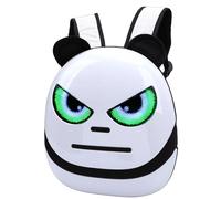 Mumusuki LED Backpack, 3D Hard Programmable LED Eyes Design with 16x32 Full Color Screen for Cycling Travel Gathering, USB Powered APP Control, Adjustable Shoulder Straps