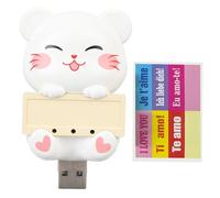 Mumusuki Negative Ion Air Purifier USB Portable Mini Compact 2oz Quiet Odor Eliminator Dust Remover with Low Energy Consumption for Bedroom Office Home (Cat)