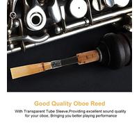 Mumusuki Oboe Reed Replacement High & Span Material Transparent Tube Sleeve Wind Instrument Repair Accessory for Oboe Players 1Pc or 5Pcs (1PCS)