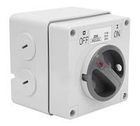 Mumusuki Outdoor Switch Socket with Lock Hole High Strength Mystical/Fantasy Retardant PC Cover Industrial Control Switch for Outdoor Use IP66 Rated (2P20A)