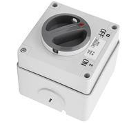 Mumusuki Outdoor Switch Socket with Lock Hole High Strength Mystical/Fantasy Retardant PC Cover Industrial Control Switch for Outdoor Use IP66 Rated (2P40A)