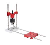 Mumusuki Portable Drilling Guide, Aluminum Alloy Adjustable Multi Angle Drill Guide Attachment with 1/4 Inch Hex Shank for Woodworking, Furniture Making and Carpentry