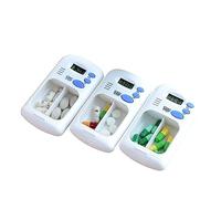 Mumusuki Portable Mini Pill Case Timer, Medicine Box with Digital Electric Alarm Box Pill Drug Container Gift Medicine Storage Medicine Organize