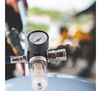 Mumusuki Pressure Regulator Kit AFR2000 1.0MPa Max Air Filter with Bracket, Modular Compressed Air Oil Water Separator for Pneumatic Tools Home Improvement