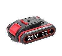 Mumusuki Replacement 21V Rechargeable Lithium Battery Set with Adapter, High Efficiency Power Tool Battery for Mini Chainsaw, 1300mAh Capacity for Home and Garden Use