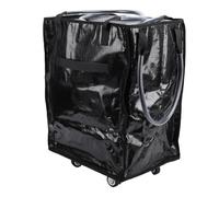 Mumusuki Reusable Grocery Bag on Wheels, Foldable Water Proof Lightweight Large Capacity Rolling Tote Trolley with Handles for Moving House Buying Groceries Shopping (Black)