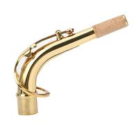 Mumusuki Saxophone Neck Brass Alto Sax Bend Tube Musical Instrument Accessories 2.45cm Small Size Golden Accessory Durable Resonant with Highly Resonant Sound Quality for Alto Saxophones (Gold)