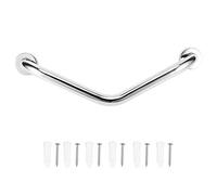 Mumusuki Shower Angled Grab Bar - Stainless Steel Thicken Non-Slip Toilet Bathroom Handle Bathtub Safety Grab Bar for Bath Shower - Safety Hand Rail Support