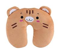 Mumusuki Sleeping Animals Shaped Travel Pillow Neck Rest Cushion for Car Train Airplane, Chin & Neck Support for Kids Adults(Tiger)