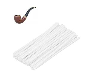 Mumusuki Smoking Pipe Cleaners, 200Pcs Blend Cotton Rods Tobacco Smoke Mouthpiece Disposable Smoking Pipe Cleaning Tool for Pipe Smoking Glass