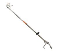 Mumusuki Snake Tongs, Stainless Steel Reptile Grabbing Stick Foldable Self Lockable Strong Safe Catcher Snake Handling Tool for Outdoor Snake Farmers