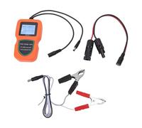 Mumusuki Solar Panel Tester MPPT Meter, 5W-500W Photovoltaic Panel Multimeter Smart MPPT Tools with LCD Display for Solar PV Testing Data Analysis (Orange)