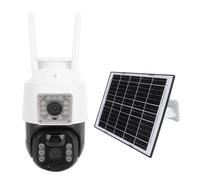 Mumusuki Solar Security Camera, Wireless Outdoor System with Easy Installation, Long Battery Life, and Remote Monitoring for Home Farms Construction Sites