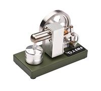 Mumusuki Stirling Engine Model, Metal External Combustion Physics Kit, 2000 RPM Hot Air Motor, Educational Tool for Adults and Students