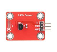 Mumusuki Temperature Sensor Module PCB for Student Learning and Electronics with LM35 IC and Analog Output for Engineers and Technicians