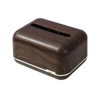 Mumusuki Tissue Box Cover, Modern Rectangular Decorative Automatic Dispensing Tabletop Napkin Organizer For Restaurant Office Home Car Hotel (Walnut Color)