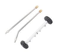 Mumusuki Undercarriage Pressure Washer Cleaner, 4000PSI Stainless Steel Under Car Attachment with 17.7 Inch Wand for Truck SUV Trailer