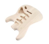 Mumusuki Walnut Wood Electric Guitar Body, Unfinished Handcrafted Replacement for ST, Ideal for Customization, Artists and Beginners
