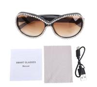 Mumusuki Wireless Smart Glasses, Bluetooth Touch Control Sweat Proof Smart Bluetooth Sunglasses for Running Cycling Outdoor