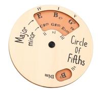 Mumusuki Wooden Melody Tool Chord Wheel for Music Mastery Explore Harmonies Chords Scales with Rotating Function for Piano Guitar Ukulele Bass Musicians