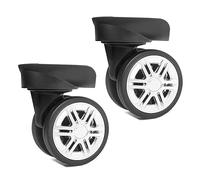 Mumuve 1Pair Luggage Wheels Suitcase Replacement Wheel Roller Hardware Repairing 360 Degree Spinner Caster Heavy Duty