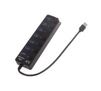 Mumuve Versatile 1 To 7 Port USB3.0 Hub Splitter Speed Data Transfer USB Extender Safe Connection For Computer 7 Port USB Hub