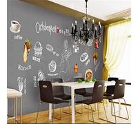 MUMUWUSG 3D Non-Woven Wallpaper Restaurant Burger Hot Dog Bread Panoramic Murals Wall Decoration 3D Wallpaper Living Room The Wall for Bedroom Living Room Corridor Wall Poster 200X150Cm