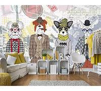 MUMUWUSG Art Mural - Self-Adhesive Mural Wall Art Color Abstract People Animals Wallpaper Photoposter Decor Living Room Bedroom Children’S Room Murals Wall Decoration 200X150Cm