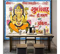 MUMUWUSG Art Mural - Self-Adhesive Mural Wall Art Color Buddha Statue Sculpture Letter Wallpaper Photoposter Decor Living Room Bedroom Children’S Room Murals Wall Decoration 250X200Cm