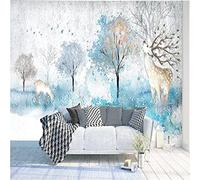 MUMUWUSG Art Mural - Self-Adhesive Mural Wall Art Color Plants Trees Animals Wallpaper Photoposter Decor Living Room Bedroom Children’S Room Murals Wall Decoration 300X210Cm