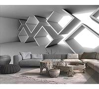 MUMUWUSG Non-Woven Wallpaper White Three-Dimensional Space Architecture Self-Adhesive Mural Art Decals Home Decoration DIY Living Bedroom Office Decor Wallpaper Kids Room Gift 300X210Cm