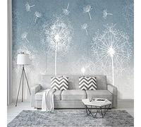 MUMUWUSG Photo Wallpaper White Fashion Plant Dandelion Non-Woven Wall Art Print Mural Decoration Poster Picture Living Room Bedroom Wall Decor Self-Adhesive Giant Sticker 250X200Cm