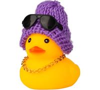 MuMyer Rubber Duck Car Ornaments Duck Car Dashboard Decorations for Car Dashboard Decoration Accessories with Mini Hat Swim Ring Necklace and Sunglasses