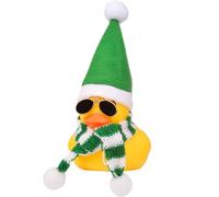MuMyer Rubber Duck Car Ornaments Yellow Duck Car Dashboard Decorations for Christmas Decor and Home Decorations with Mini Hat Scarf and Sunglasses(A6)