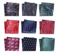 MUNANI Suit Pocket Towel,Assorted Cotton Handkerchiefs, Pocket Towel Men's Jacquard Suit Small Square Formal Suit Chest Towel Pah Bag Towel