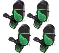 MuNanshan New 4Pcs Fishing Bite Alarm, Sensitive Electronic Fishing Alarms Indicator, Sound Bite Alert Bell with LED Lights (HBL-02E)