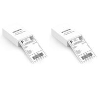 MUNBYN 102 x 152 mm Thermal Direct Labels, 220 Sheets/Stack, DHL Labels Folded Shipping Label Paper for Thermal Printers, Permanent Adhesive for Shipping Packages 4 x 6 Inches (Pack of 2)