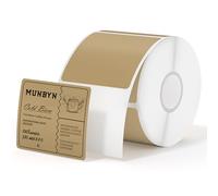 MUNBYN 2x2in Direct Thermal Labels, Self-Adhesive Address Shipping Thermal Stickers,750 Labels/1 Roll,Brown