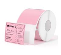 MUNBYN 2x2in Direct Thermal Labels, Self-Adhesive Address Shipping Thermal Stickers,750 Labels/1 Roll,Pink