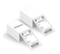 MUNBYN 4x6 Direct Shipping Thermal Labels for Thermal Printer, Pack of 1000 Permanent Adhesive Labels for Shipping Packages, Fanfold