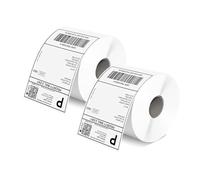 MUNBYN 4x6 Inch Direct Thermal Labels, 1000 Sheets/2 Rolls(500 Pcs per Roll) for Thermal Printers, Permanent Adhesive Mailing Postage Labels for Shipping Packages