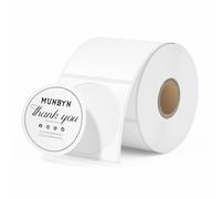 MUNBYN 50 x 50mm Circle Thermal Sticker Labels, Self-Adhesive Round Direct Thermal Labels, Multi-Purpose Roll Thermal Stickers for Business