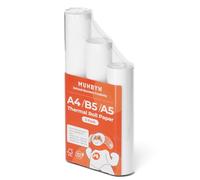MUNBYN A4/A5/B5 Thermal Paper, Compatible with ITP01 ITP02 ITP04 A4 Portable Printer, BPA Free, Thermal Paper for Contract, Picture, Homework