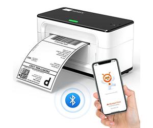 MUNBYN Bluetooth Label Printer, Desktop Thermal Label Printer 4x6 for Shipping Postage Home Small Business, Compatible with Etsy, Shopify, Ebay, Amazon, Royal Mail, FedEx, UPS, 941B, White