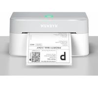 MUNBYN Bluetooth Shipping Label Printer, 4x6 Thermal Label Printer for Small Business, Compatible with iPhone, Android, Windows, macOS, Etsy, Shopify, eBay, Royal Mail, DHL, DPD, Evri, 403B, White