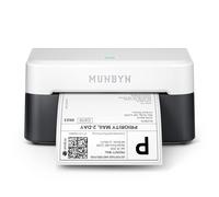 MUNBYN Bluetooth Shipping Label Printer, 4x6 Thermal Label Printer for Small Business, Compatible with iPhone, Android, Windows, macOS, Etsy, Shopify, eBay, Royal Mail, DHL, DPD, Evri, 403B, Black