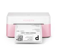 MUNBYN Bluetooth Shipping Label Printer, 4x6 Thermal Printer, 403B, Pink