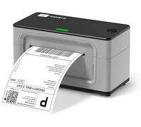 MUNBYN Desktop Thermal Label Printer 4x6 for Shipping Packages Postage Address Home Small Business, Compatible with Etsy, Shopify, Ebay, Amazon, Royal Mail, FedEx, UPS, Grey