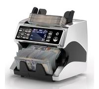 MUNBYN IMC22 Banknote Counter for Mixed Denominations, Value Counting, UV/MG/IR/MT Currency Counter, Counterfeit Money Detector with 3.5'' TFT Display, EUR, GBP, USD, MXN Cash Counter for Businesses