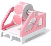 MUNBYN Label Holder for Rolls and Stack Fan-Fold Labels, ILH01, Pink
